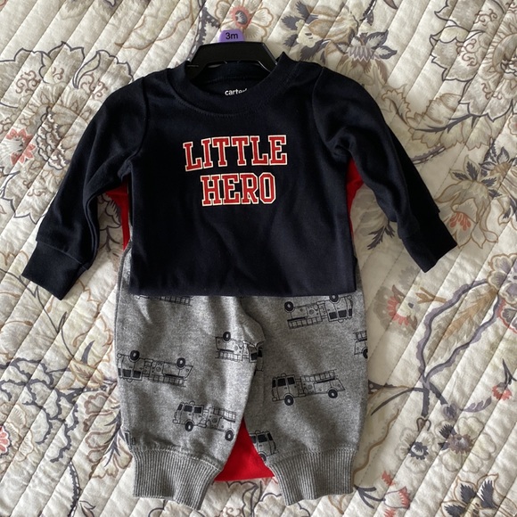 Carters 3 piece set size 3 month and 5 pack organic cotton short sleeve onesies - Picture 2 of 3